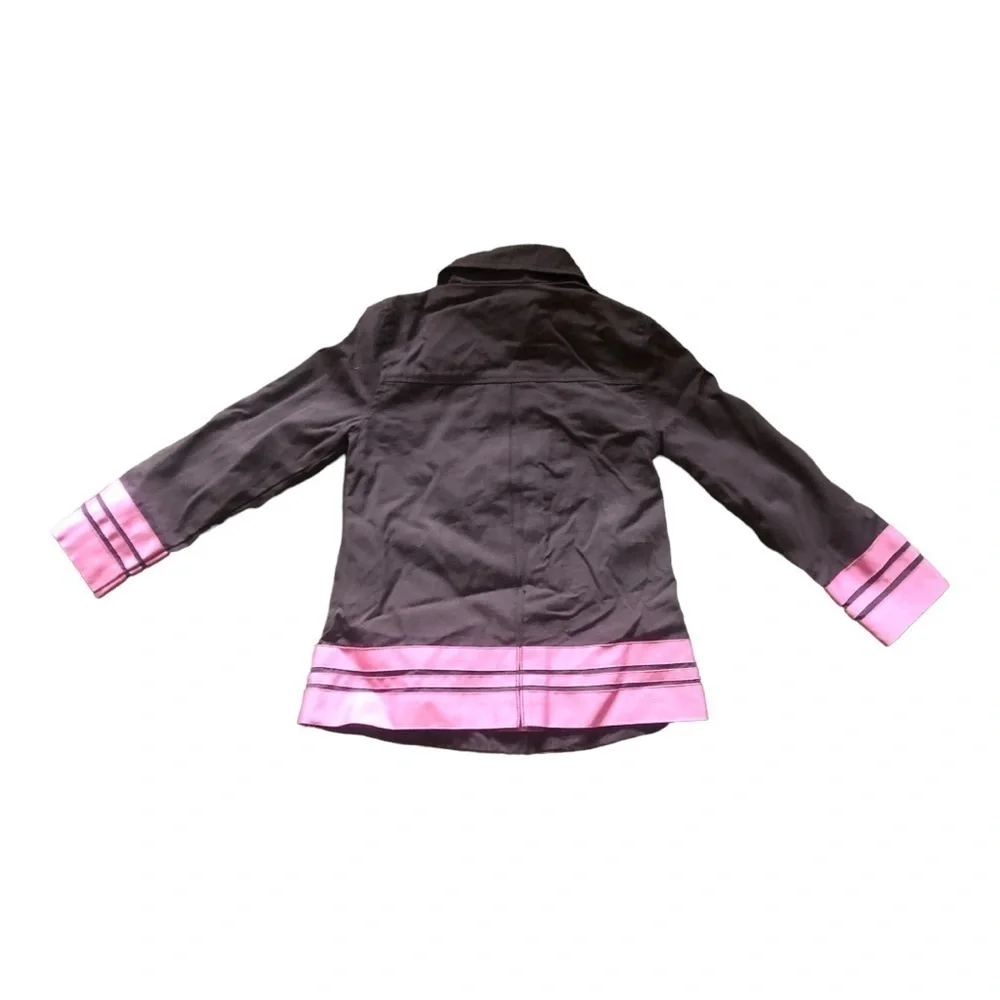 Little Girl light cost Size 5-6 brown& Pink in Excellent Used Condition